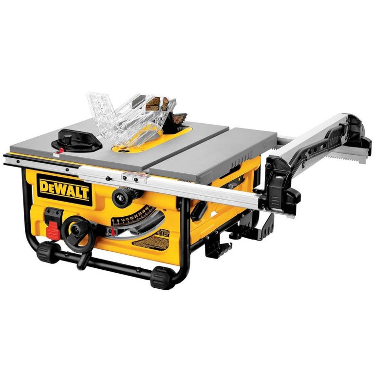 DEWALT DW745S Compact Job Site Table Saw with Folding Stand 2